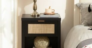 Small Black Bedside Table For Bedroom