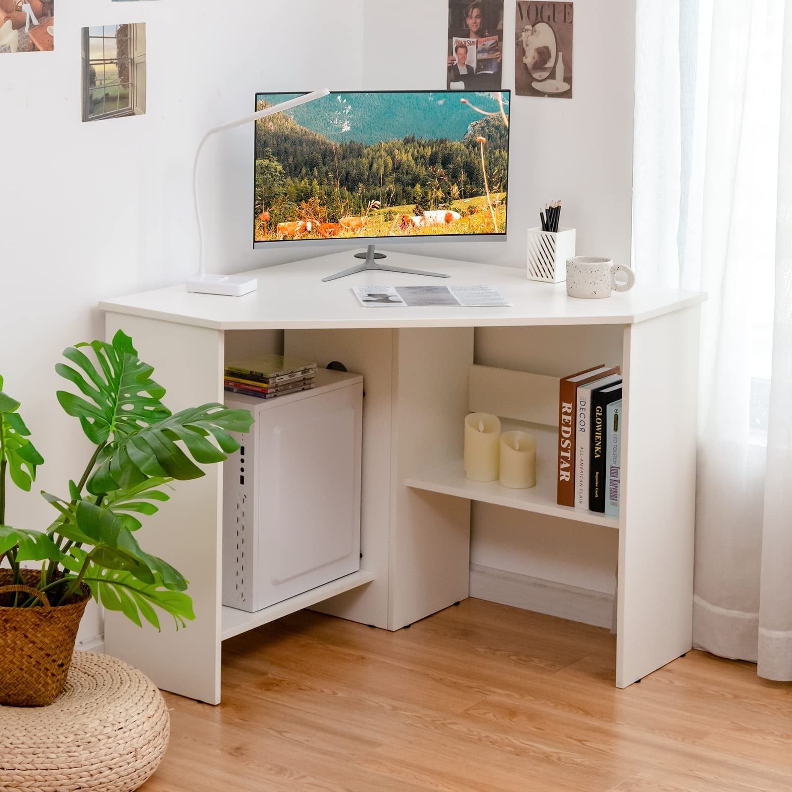 Compact Workspace Solution: Small Corner Computer Desk for Maximum Efficiency