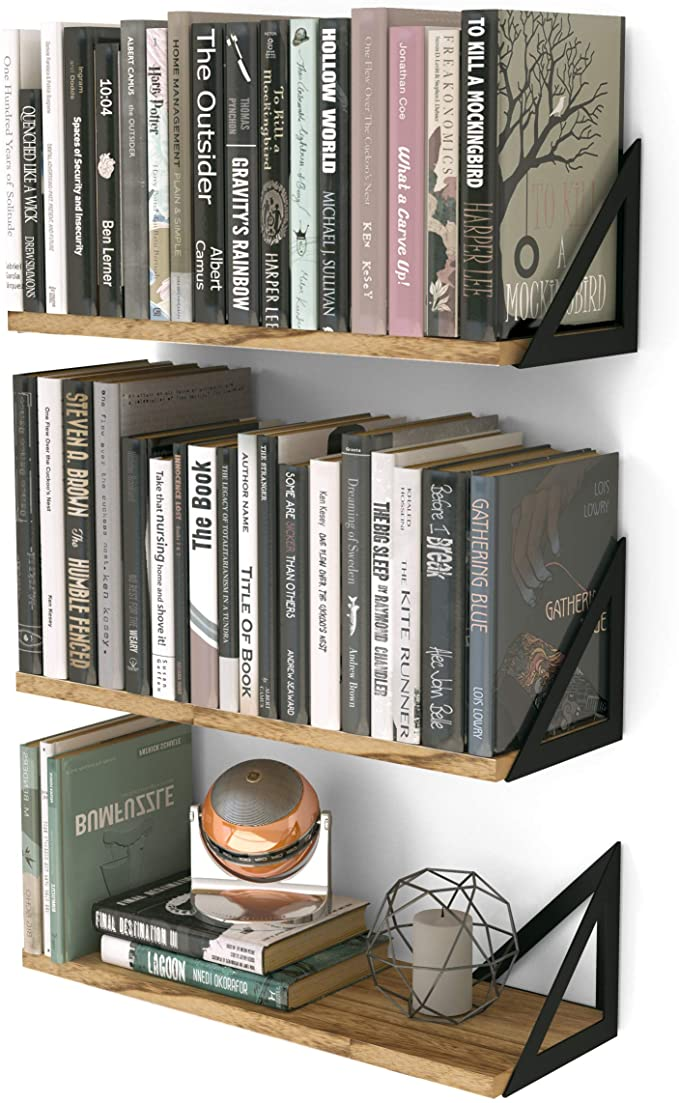 Creative Storage Solution: Wall Mounted Book Shelves