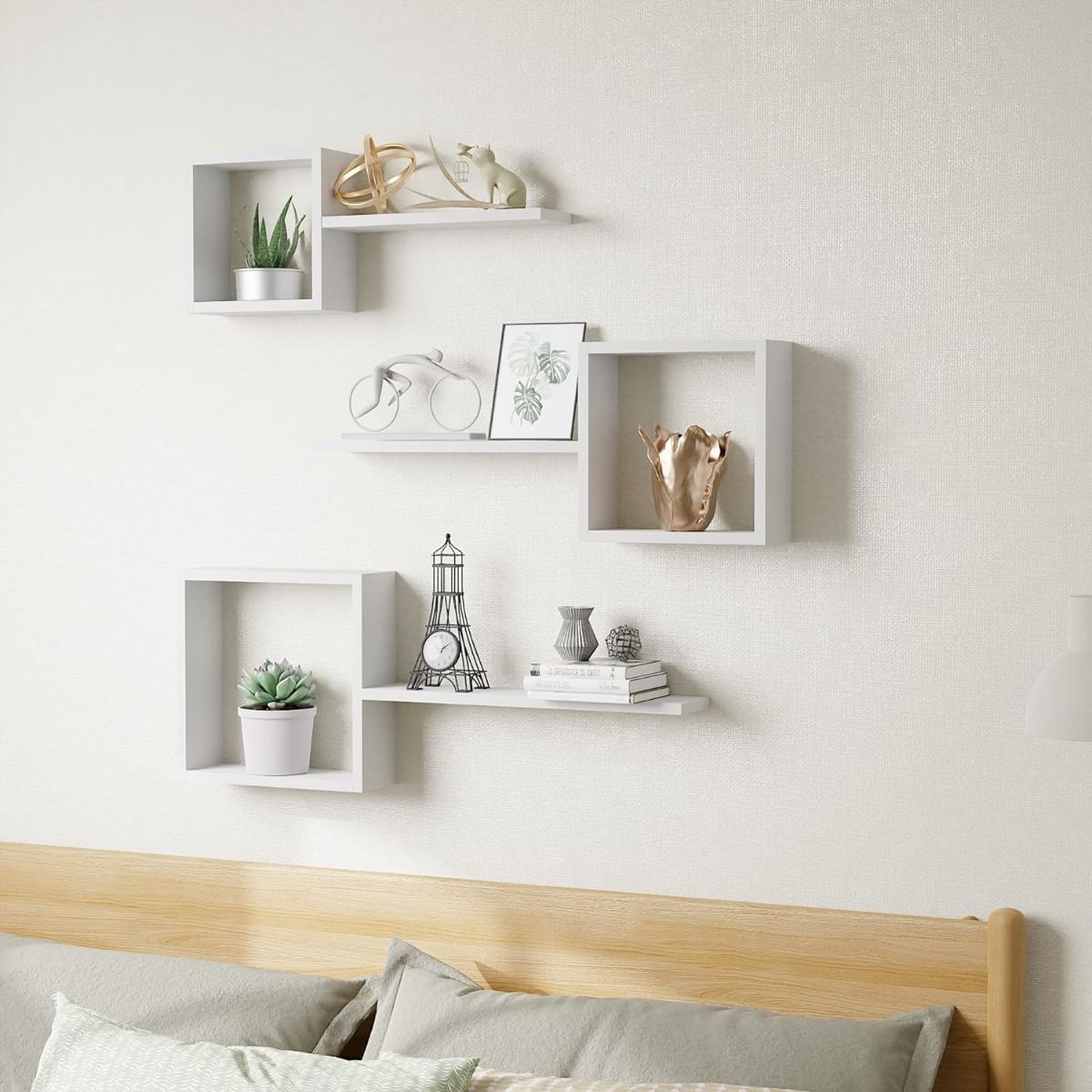 Creative Storage Solutions: Wall-Mounted Cube Shelves for Your Home