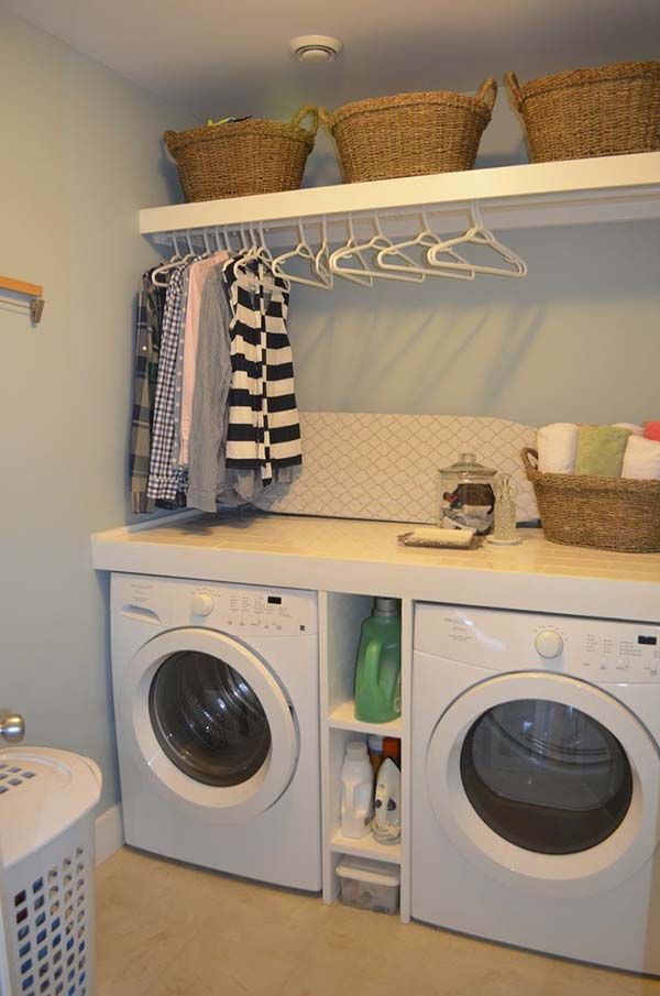 Efficiently Arranged Laundry Room: A Step Toward a Tidy Home