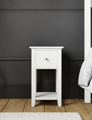 Elegant Small White Bedside Table for Your Bedroom Decor