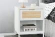 White Bedside Table With Drawers