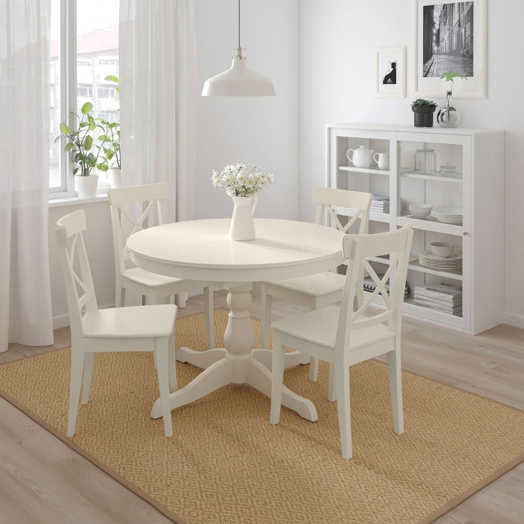 White Dining Table And Chairs
