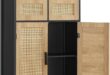 Black Bathroom Storage Cabinet