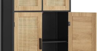 Black Bathroom Storage Cabinet