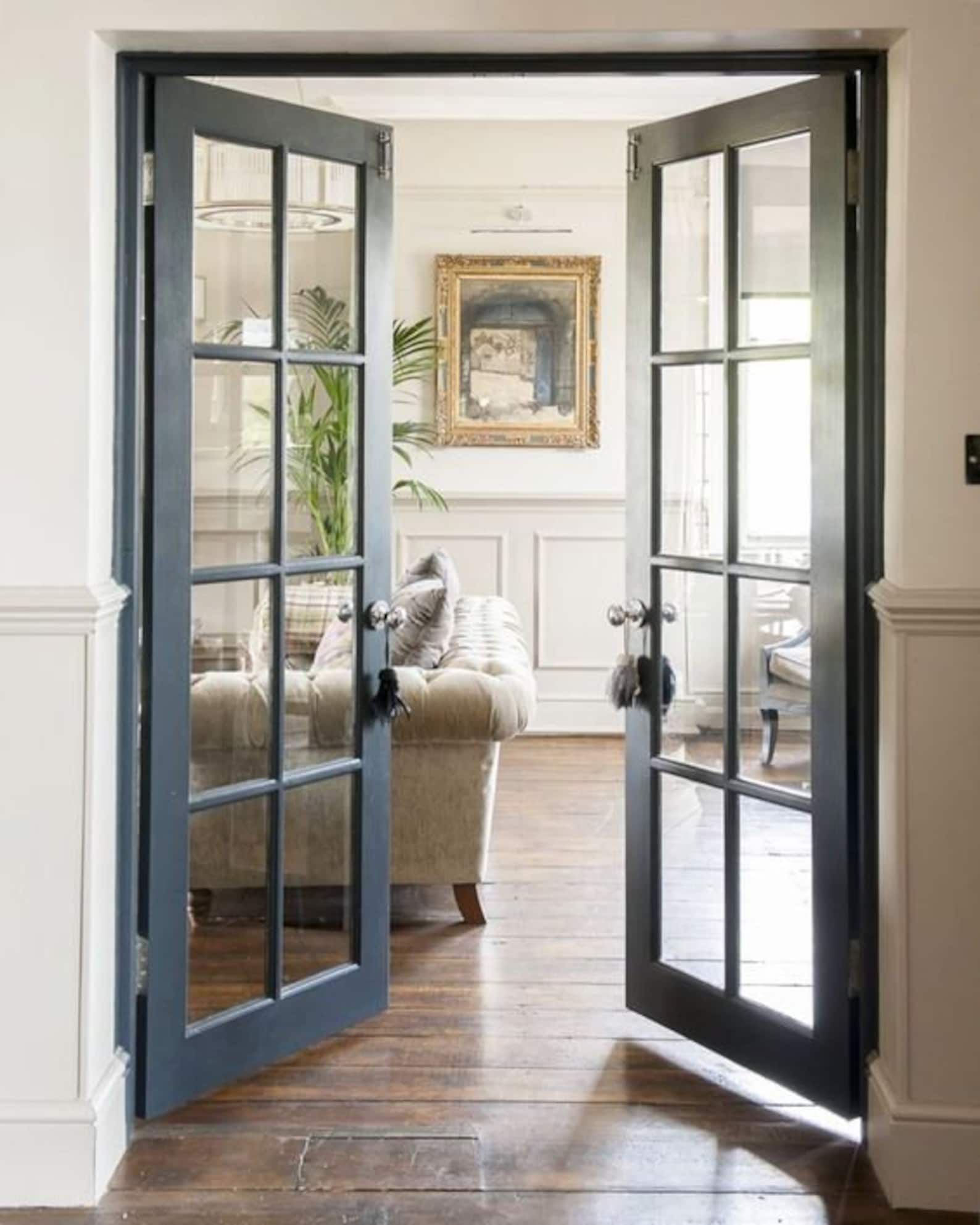 Elegant and Stylish Interior French Doors featuring Glass Panels