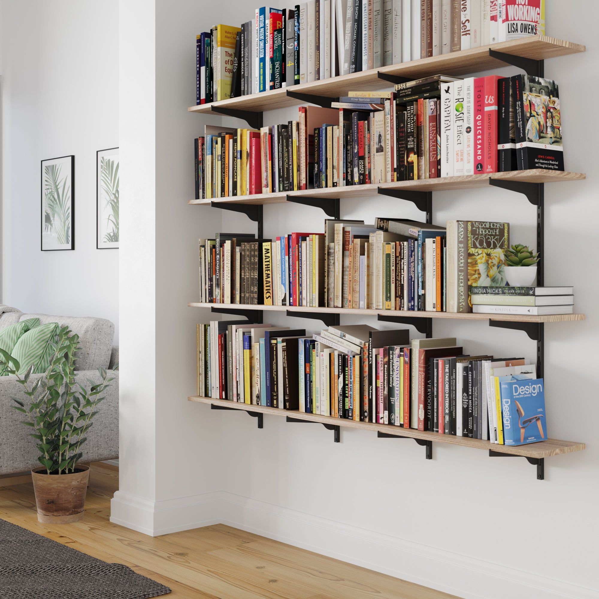 Maximizing Vertical Space: The Beauty of Wall Mounted Book Shelves