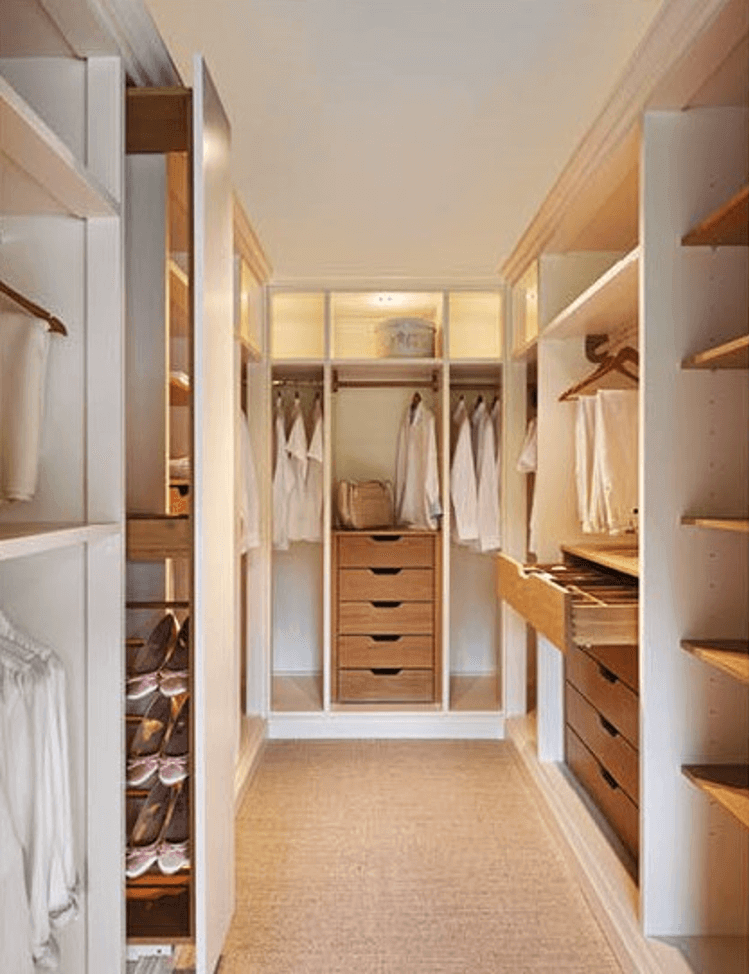 Organizational Ideas for a Spacious Walk-in Closet