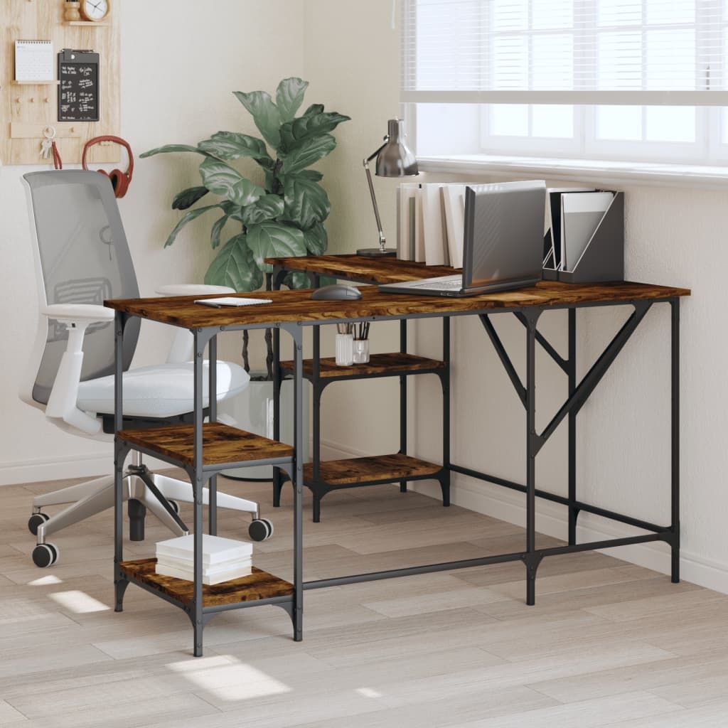 Organize Your Workspace Efficiently with a Computer Desk Featuring Shelves