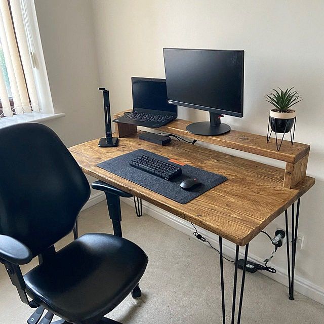 Organize Your Workspace with a Computer Desk Featuring Shelves