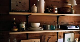 Wood And Metal Wall Shelves