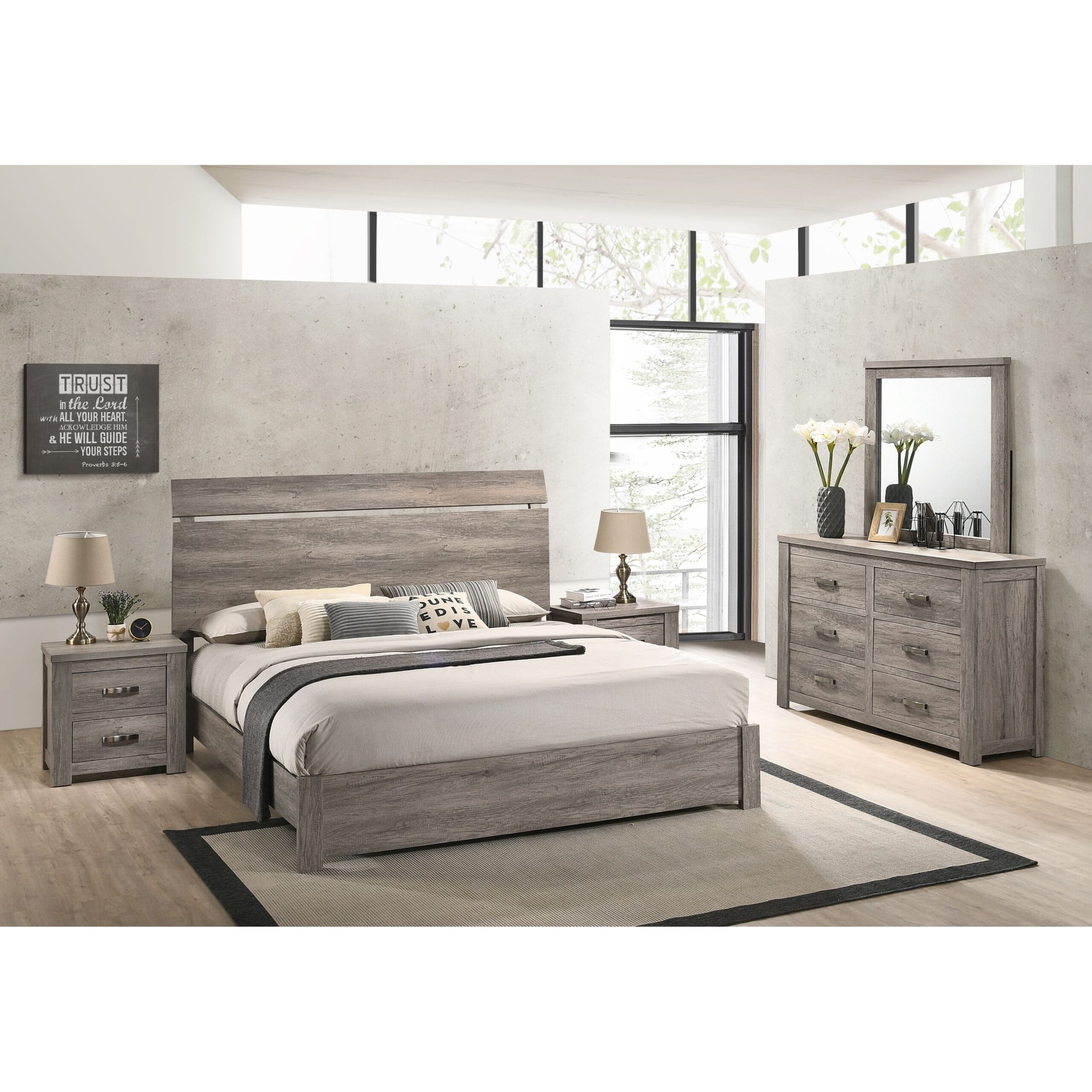 Stylish and Elegant Grey Bedroom Furniture Collection