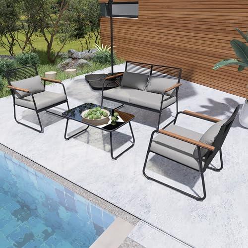 Transform Our Outdoors: Reviewing the Stylish 4-Piece Patio Set