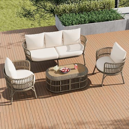 Transforming Our Outdoor Space: Merax Rattan Set Review