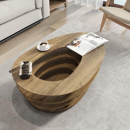 Discovering Elegance: Our Take on the 3-Layer Oval Coffee Table