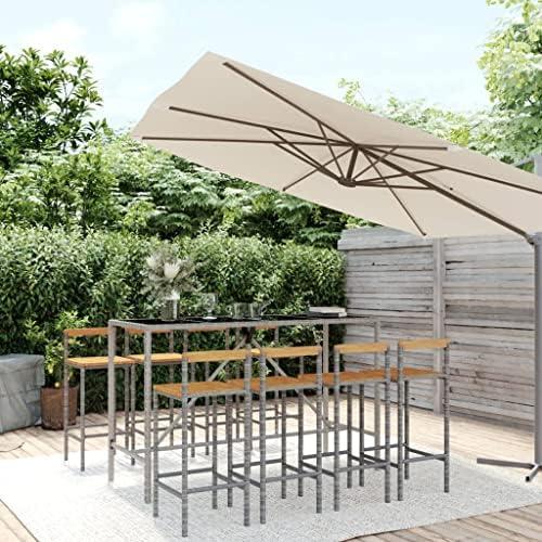 Elevate Our Outdoor Experience with the 9 Piece Patio Bar Set