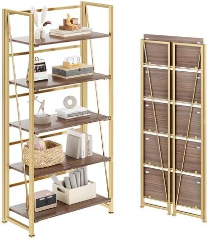 Effortless Elegance: Our Review of the Folding Gold Bookshelf