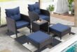 Transforming Our Space: Review of the Peacock Blue Patio Set