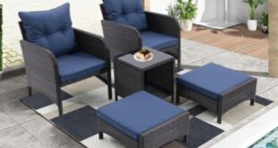 Transforming Our Space: Review of the Peacock Blue Patio Set