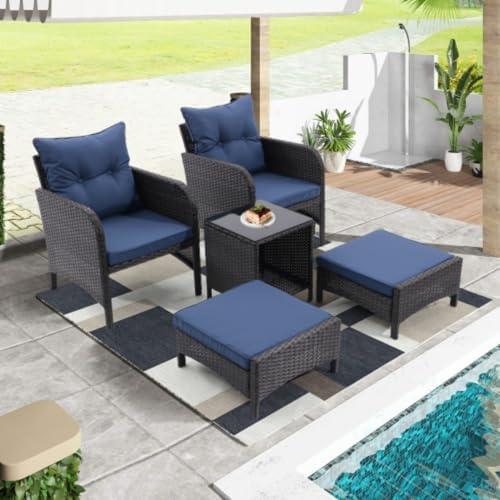 Transforming Our Space: Review of the Peacock Blue Patio Set