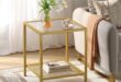 Effortless Elegance: Reviewing the SAYGOER Gold Glass Side Table