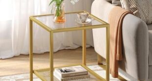 Effortless Elegance: Reviewing the SAYGOER Gold Glass Side Table