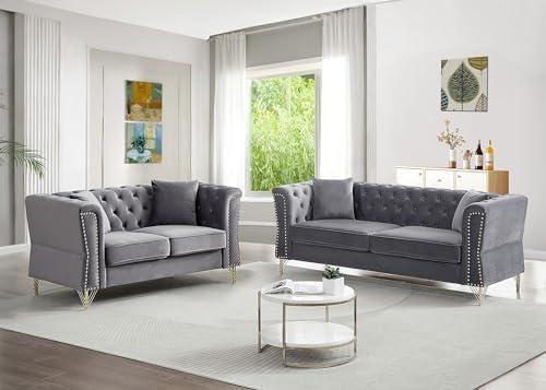 Elevate Our Space: A Review of the Velvet Chesterfield Sofa Set