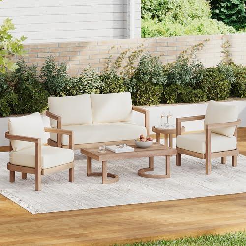 Transforming Our Outdoor Oasis: Review of Acacia Wood Set