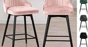 Stylish Comfort: Our Review of Bekrvio’s Velvet Bar Stools