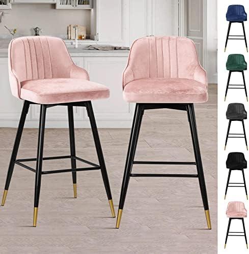 Stylish Comfort: Our Review of Bekrvio’s Velvet Bar Stools