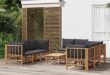 Transforming Outdoor Spaces: Our Review of the 9-Piece Bamboo Lounge Set