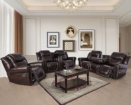 Cozy Comfort: Our Review of the Manual Leather Recliner Set