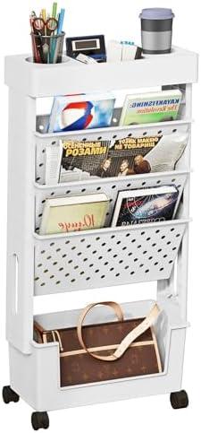 Discovering Style and Function: Our Review of the 5-Tier Rolling Bookshelf