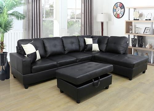 Our Experience with the Stylish Black Leather Sectional Sofa