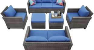 Unwind in Style: Our Review of the Navy Blue Patio Set