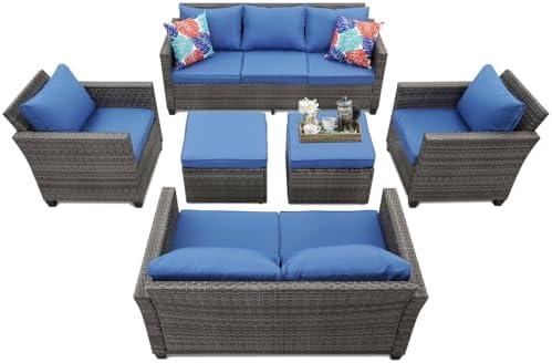 Unwind in Style: Our Review of the Navy Blue Patio Set