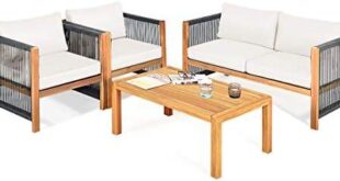 Discovering Comfort: Our Review of Tangkula’s Elegant Outdoor Furniture Set