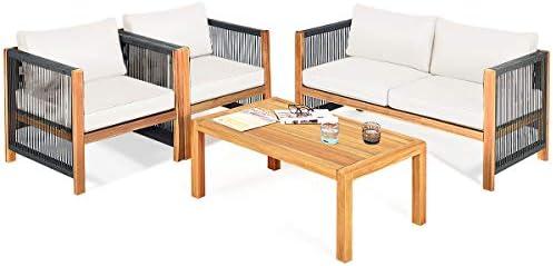 Discovering Comfort: Our Review of Tangkula’s Elegant Outdoor Furniture Set