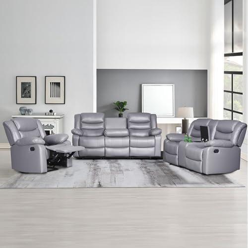 Unwinding in Style: Our Take on the Faux Leather Recliner Set