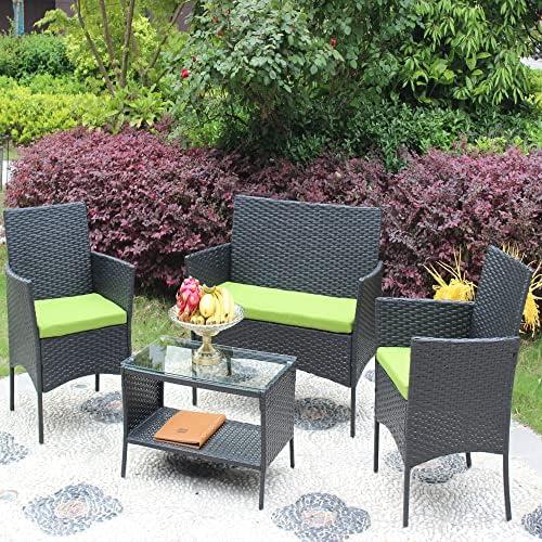 Elevate Our Outdoor Experience: Review of the 4Pcs Patio Set