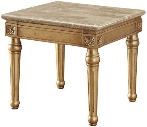 Elevate Our Living Space: HomeRoots Antique Gold End Table Review