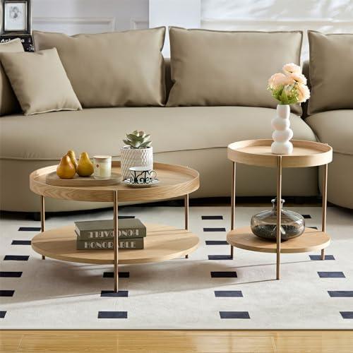 Elevate Our Space: A Review of the 2-Tier Round Coffee Table Set