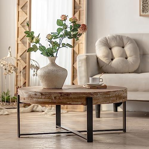 Discovering the Perfect Blend: Our Farmhouse Round Coffee Table