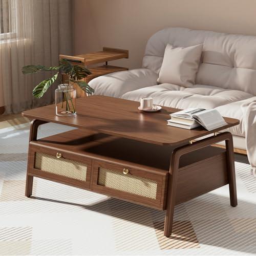 Discovering Versatility: Our Review of the Walnut Rattan Coffee Table