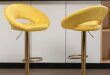 Elevate Our Space: Reviewing NORDICANA’s Chic Yellow Bar Stools