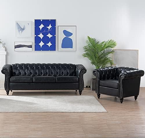 Discovering Elegance: Our Take on the 84” Chesterfield Set