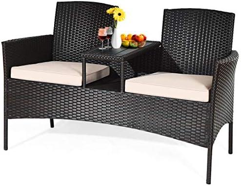 Transforming Our Outdoor Space with HAPPYGRILL Loveseat Set