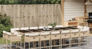 Transforming Our Patio: A Review of the 17-Piece Dining Set