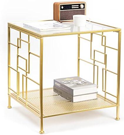 Elevate Our Space: A Review of the Modern Glass Gold Table